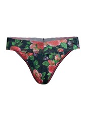 Hanky Panky Papillion Rose Lace-Trimmed Thong