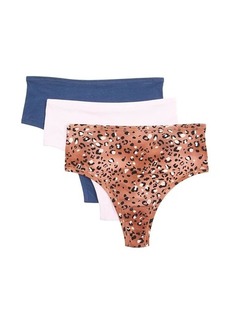 Hanky Panky PlayStretch Print High-Rise Thong 3-Pack