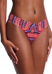 Hanky Panky Women's Printed Signature Lace Original Rise Thong - Gingerbread Pink