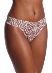 Hanky Panky Women's Printed Signature Lace Original Rise Thong - Extra Spice