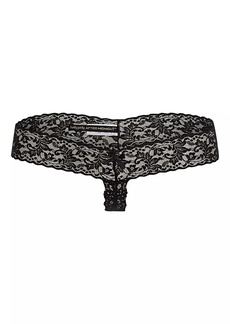 Hanky Panky Signature Lace Low-Rise Crotchless Thong
