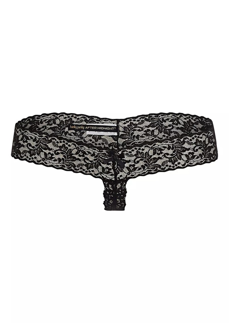 Hanky Panky Signature Lace Low-Rise Crotchless Thong