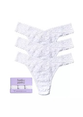 Hanky Panky Three-Pack Signature Lace Original Rise Thongs