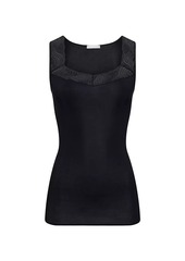 Hanro Cotton Delight Lace-Trim Tank