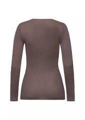 Hanro Cotton Long-Sleeve Top