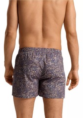 Hanro Fancy Woven Cotton Boxer Shorts