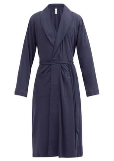 Hanro - Night & Day Cotton-jersey Robe - Mens - Navy