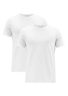 Hanro - Pack Of Two Cotton-blend Jersey T-shirts - Mens - White