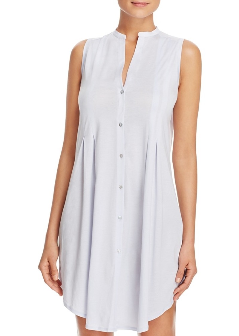 Hanro Cotton Deluxe Button Front Tank Gown
