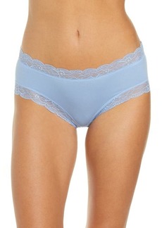 Hanro Cotton Lace Hipster Briefs in Blue Moon at Nordstrom