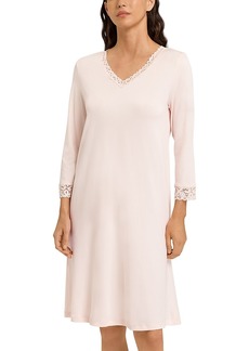 Hanro Cotton Lace Trim Nightgown