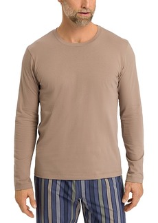 Hanro Cotton Solid Long Sleeve Pajama Tee