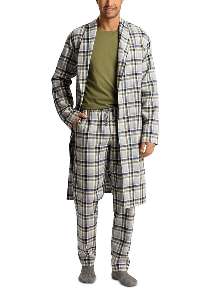 Hanro Cozy Comfort Check Print Pajama Pants