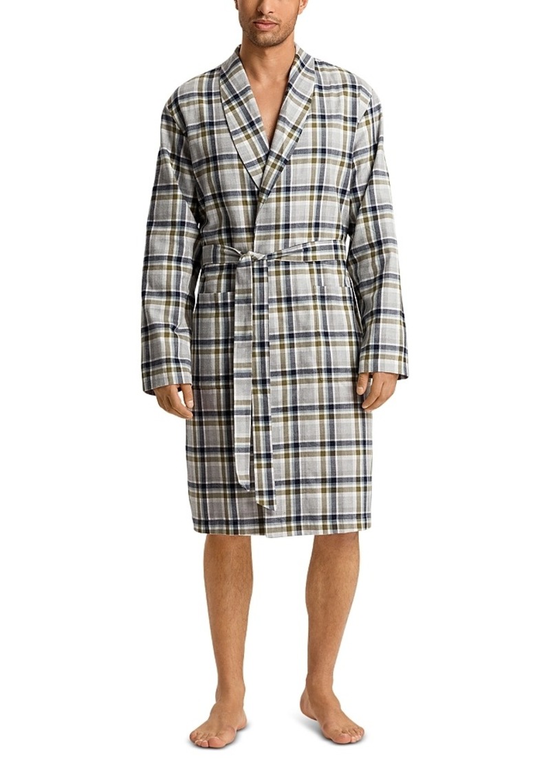 Hanro Homey Checked Robe