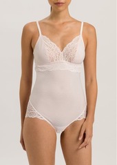 Hanro Marilyn Lace Trim Mesh Bodysuit