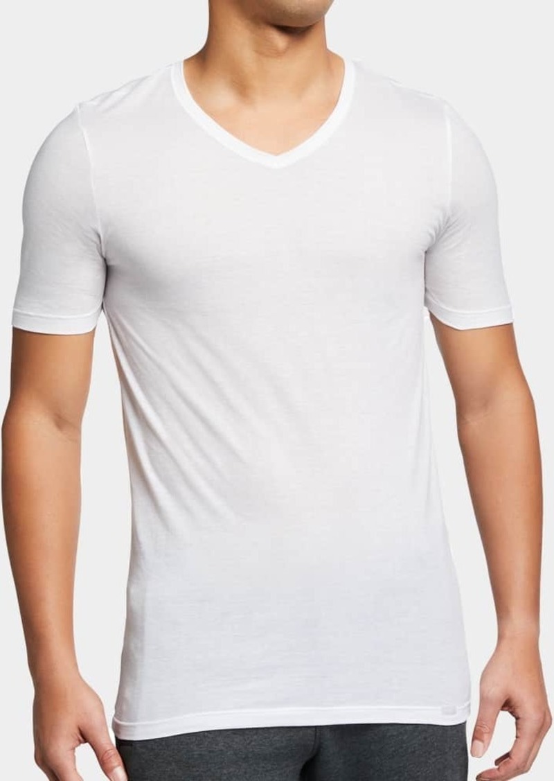 Hanro Men’s Ultralight Cotton V-Neck T-Shirt