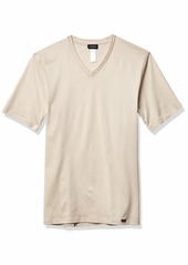 HANRO Men's Sporty Short Sleeve V-Neck Shirt
