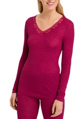 Hanro Ribbed Merino Wool & Silk Pajama Top