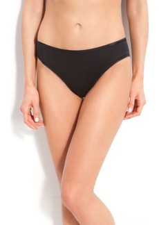 Hanro Seamless Cotton High Cut Briefs in Black at Nordstrom