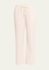 Hanro Striped Straight-Leg Cotton Lounge Pants