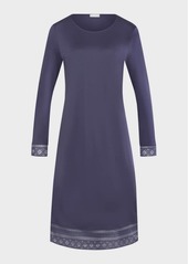 Hanro Jona Lace-Trim Cotton Nightgown