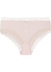 Hanro lace-trimmed briefs