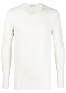 Hanro long-sleeved wool-blend T-shirt
