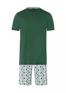 Hanro Night And Day Floral Cotton Short Pajamas
