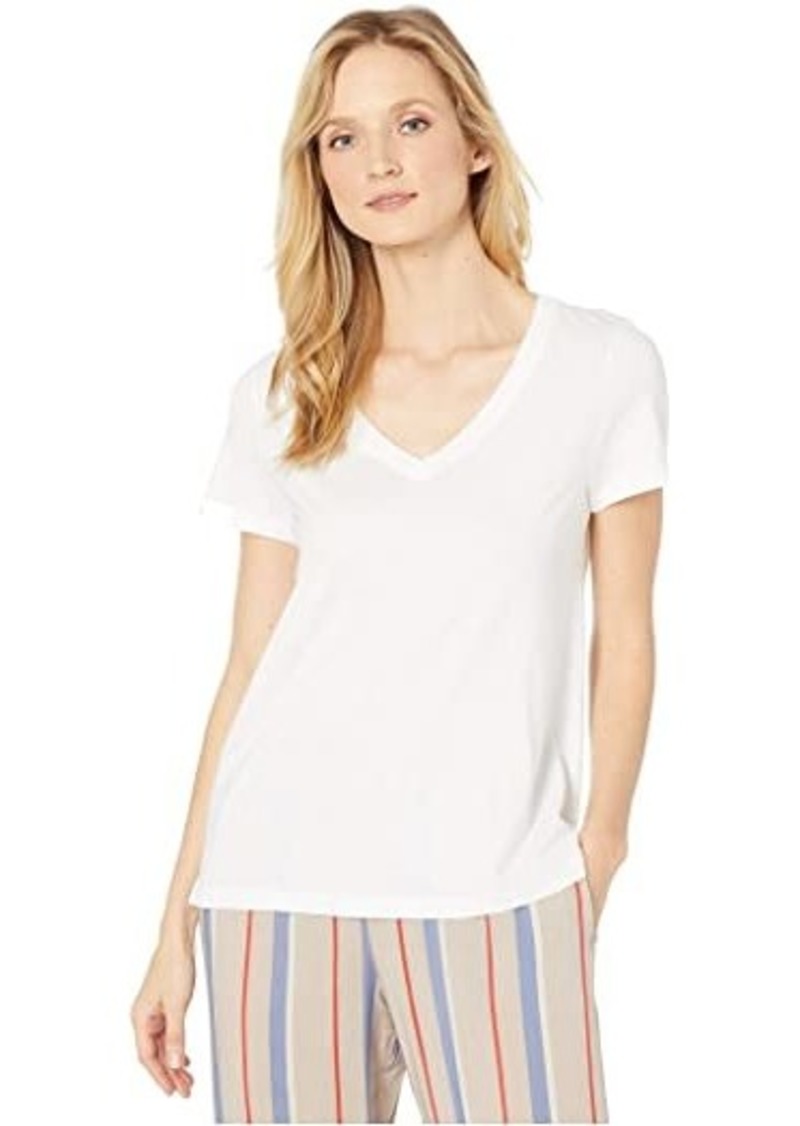 Hanro Sleep & Lounge Short Sleeve V-Neck Shirt