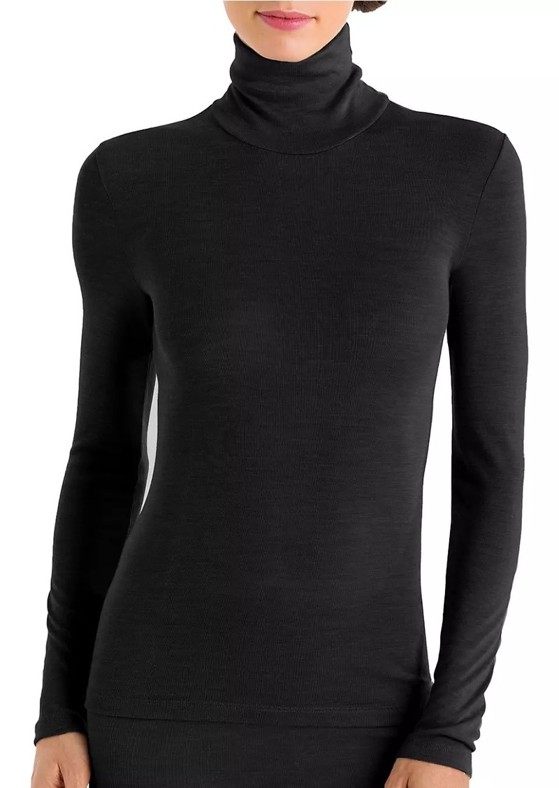 Hanro Wool & Silk Turtleneck Pullover