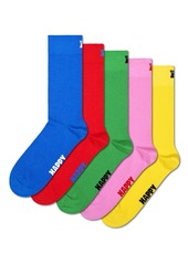 Happy Socks 5-Pack Solid Socks - Blue
