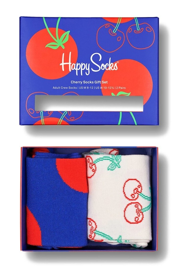 Happy Socks 2pk Cherries Socks Gift Set