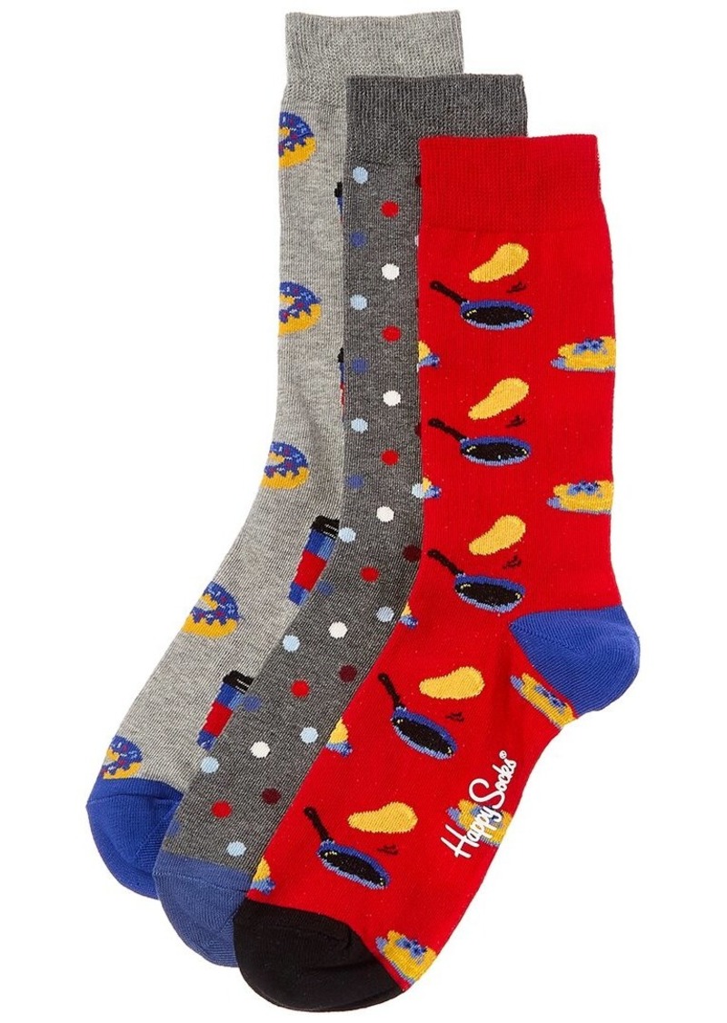 Happy Socks 3-Pack Donut Sock