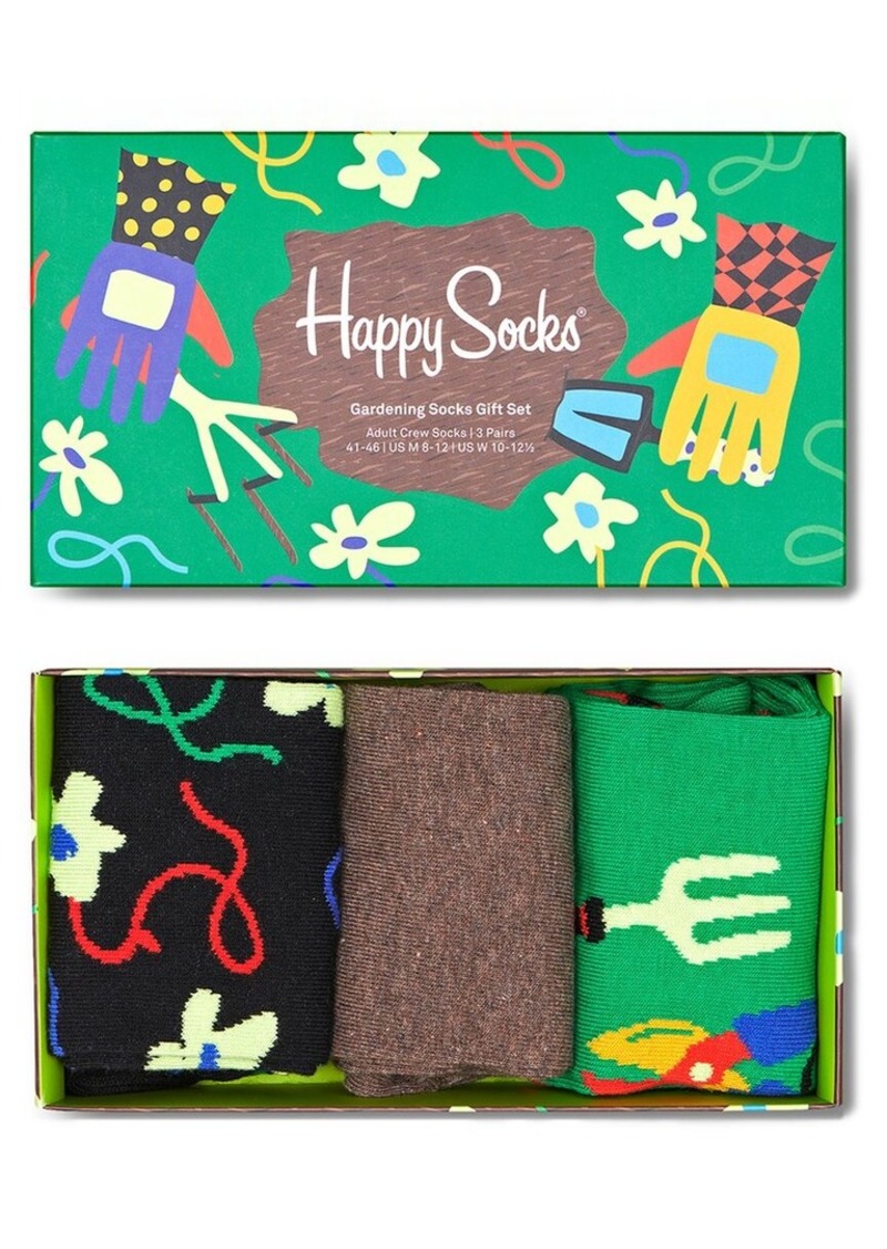 Happy Socks 3pk Garden Gift Set