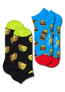 Happy Socks Assorted 2-Pack Foodie Ankle Socks