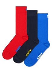 Happy Socks Assorted 3-Pack Crew Socks