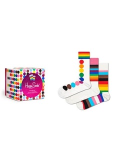 Happy Socks Assorted 3-Pack Pride Socks Gift Set