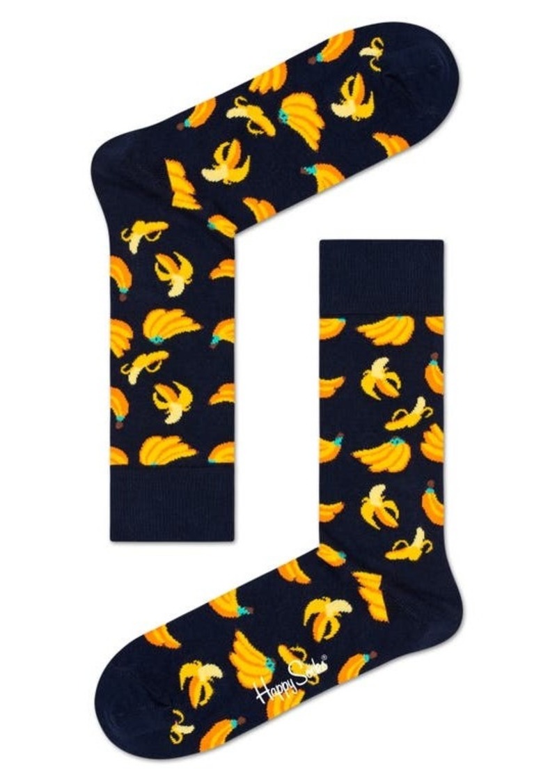 Happy Socks Banana Crew Socks