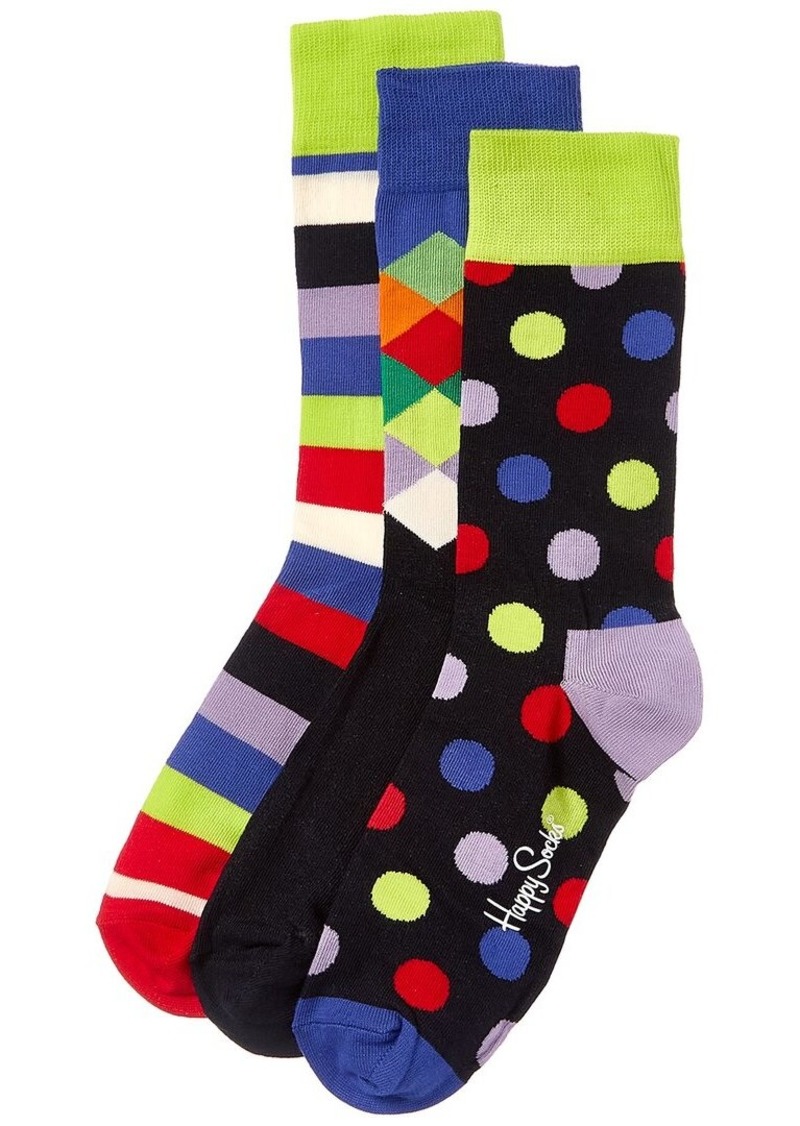 Happy Socks Big Dot 3-Pack Gift Set