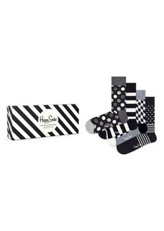 Happy Socks Classic 4-Pack Cotton Blend Sock Gift Set