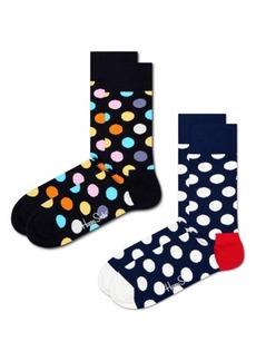 Happy Socks Assorted 2-Pack Classic Big Dot Socks