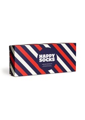 Happy Socks Classic Socks Gift Set, Pack of 4 - Dark Blue