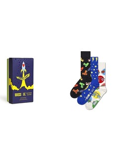 Happy Socks Elton John Crew Socks Gift Box, Pack of 3