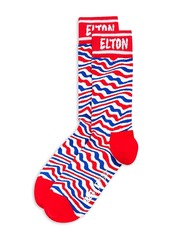 Happy Socks Elton John Striped Crew Socks