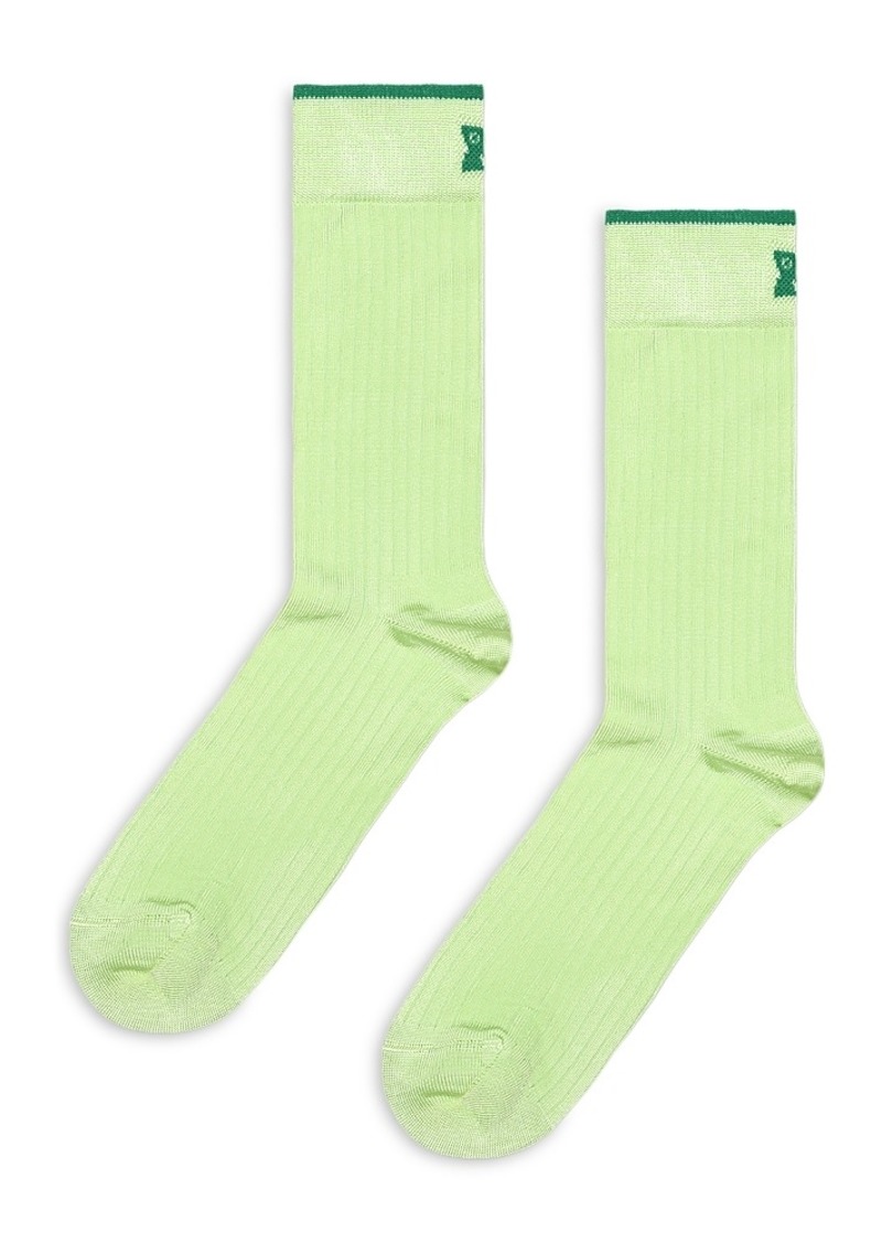 Happy Socks Extra Fine Styles Slinky Ribbed Shine Socks