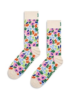 Happy Socks Flower Print Crew Socks