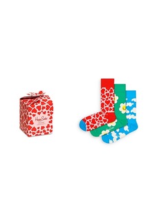 Happy Socks I Flower U Socks Gift Set, Pack of 3
