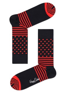 Happy Socks I Heart You Assorted 2-Pack Cotton Blend Crew Socks Gift Box