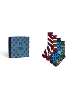 Happy Socks New Vintage-Like Socks Gift Set, Pack of 4 - Multi