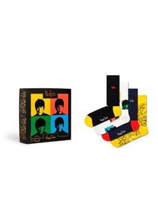 Happy Socks The Beatles Socks Gift Set, Pack of 4 - Brt Cmb